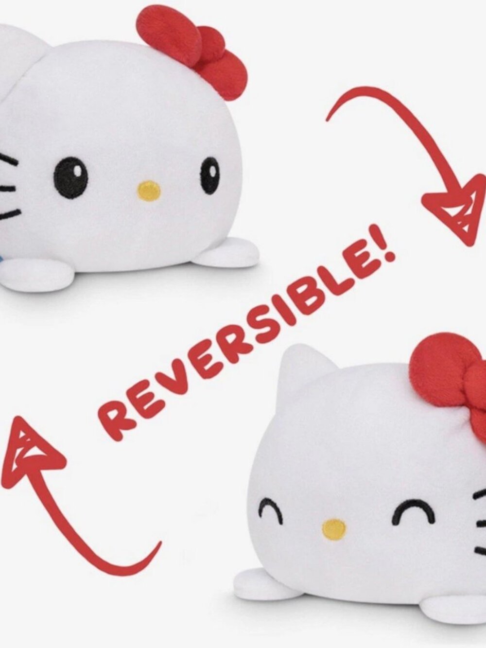 *2 for $30* Hello Kitty Reversible 4.5" Plush Toy - TeeTurtle